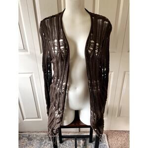 Daytrip Whimsigoth Cardigan in Brown 90s Grunge